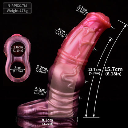 Fantasy Horsedildo Penis Sleeve - Cockring Delay Ejaculation Extender Sex Toys for Men