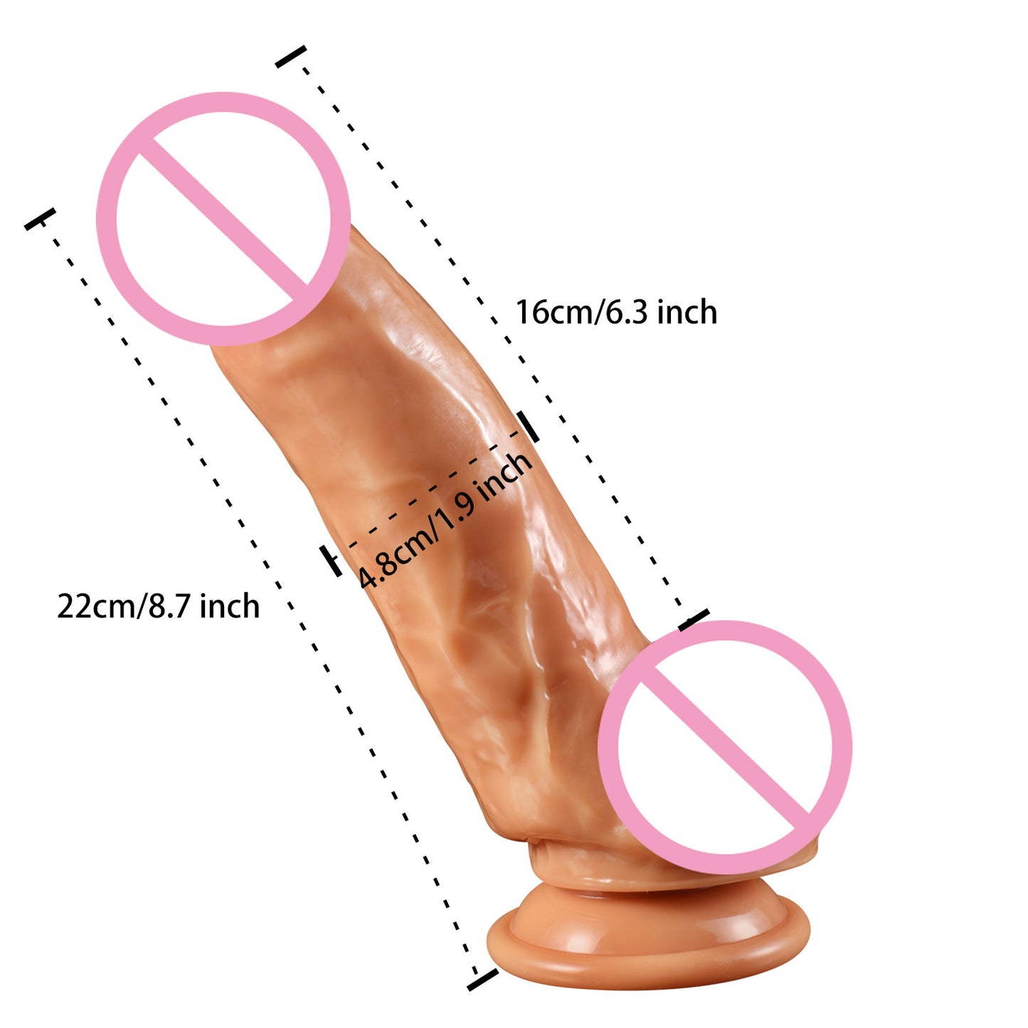 Realistischer Analdildo, Sexspielzeug für Frauen – Dildos mit Saugnapf, Vaginal- und Analspielzeug