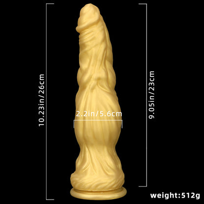 Golden Monster Gode Butt Plug - Gode Anal Noué Exotique Jouets Sexuels Vaginaux De La Prostate