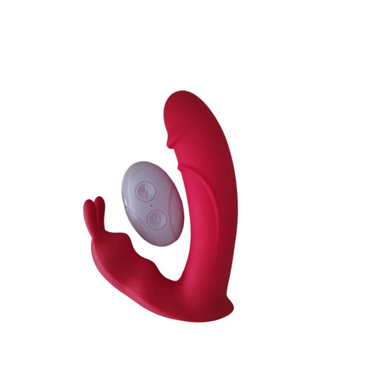 Klitoris-G-Punkt-Vibrator mit Fernbedienung - Rabbit-Klitorisklemmen, Analdildo, Sexspielzeug für Frauen