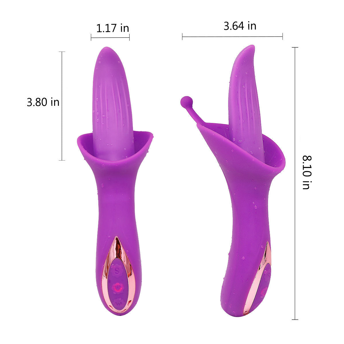 Klitoris-Stimulator zum Zungenlecken – G-Punkt-Klitoris-Analvibrator