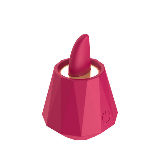Zunge leckender Klitorisvibrator – Diamant-Nippelklemmen-Stimulator, weibliches Sexspielzeug
