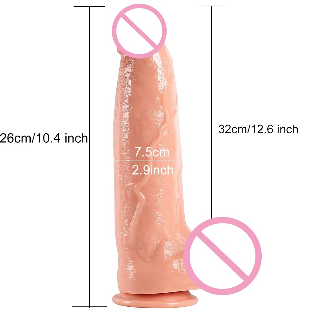 Riesiger realistischer Dildo-Buttplug – 2,9 Zoll großer Analdildo mit großem Umfang, Sexspielzeug für Frauen und Männer