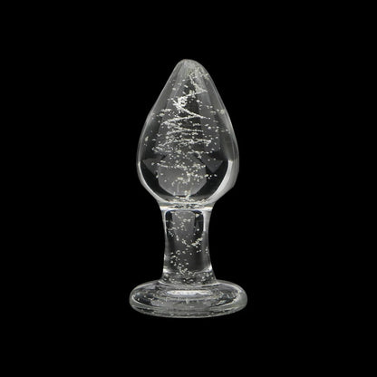 Leuchtender Analplug aus Glas – erotischer Schmuck, Analperlen, Buttplug