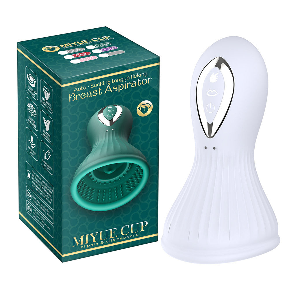 Klitoris-Vibrator zum Lecken der Zunge – oraler Saugnapf, Nippel-Klitoris-Stimulator, Sexspielzeug für Frauen
