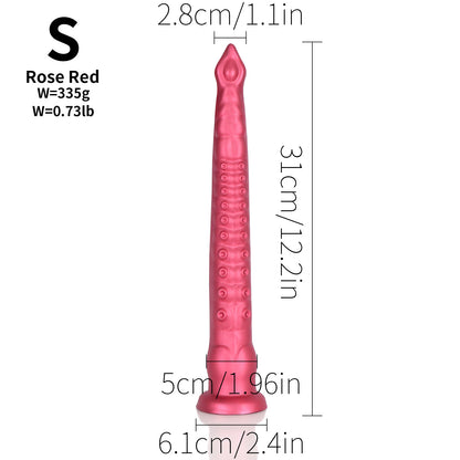Monsterdildos Butt Plug mit langem Tentakel – realistischer Analdildo aus Silikon, Sexspielzeug für Männer und Frauen