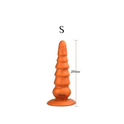 Godemichet anal en silicone - Dilatateur anal conique exotique - Masseur de prostate pour point G