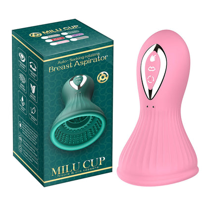 Tasse de masturbation féminine pour succion de sexe oral - Pince rotative pour mamelon et clitoris Vibromasseur pour femme