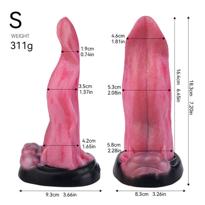 Squid Tongue Fantasy Dildos Butt Plug - Silikon Monsterdildo Sexspielzeug für Frauen Männer