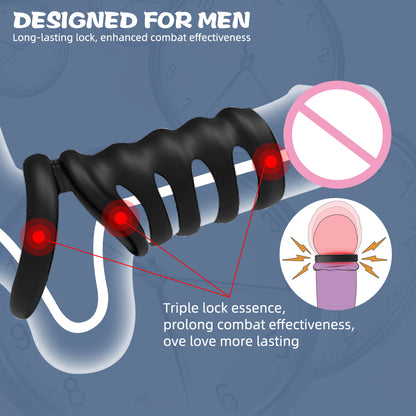 Penisring aus Silikon für Männer, Sexspielzeug für Männer – Sechs Penisringe, Trainer zur Verzögerung der Ejakulation