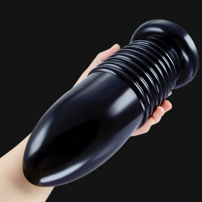 Big Bullet Anal Dildo Butt Plug - Soft Suction Cup Hands-free Sex Toys for Women Men