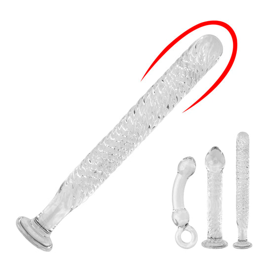 Glasdildo-Buttplug – Kristall-Analdildo, Prostata-Massagegerät, Sexspielzeug