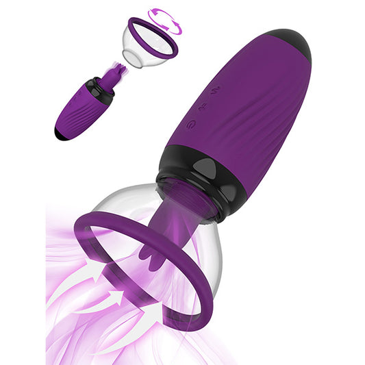 Vibromasseur à succion pour femmes - Langue du sein léchant 10 jouets sexuels féminins vibrants