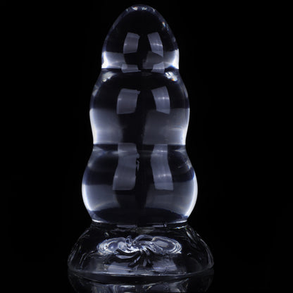 Große riesige Silikondildos – transparenter Jelly-Riesen-Analplug mit starkem Saugnapf