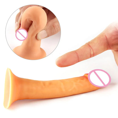 Finger Shape Anal Dildo - Soft Silicone Small Dildo Butt Plug