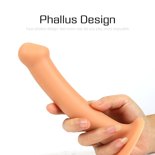 Slender Anal Dildo Butt Plug - Silicone Suction Cup Dildo G Spot Prostate Massage