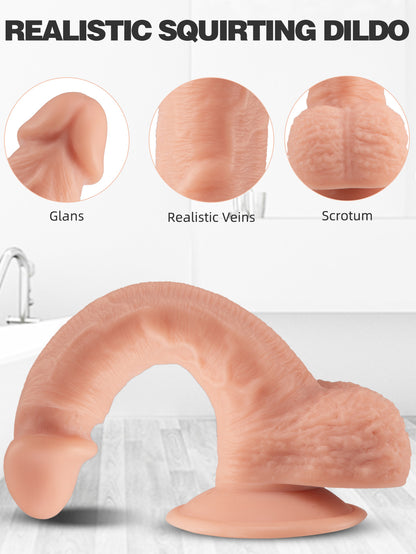 Realistische Penis-Ejakulationsdildos – 9 Zoll großer Squirting-Dildo, Sexspielzeug für Frauen