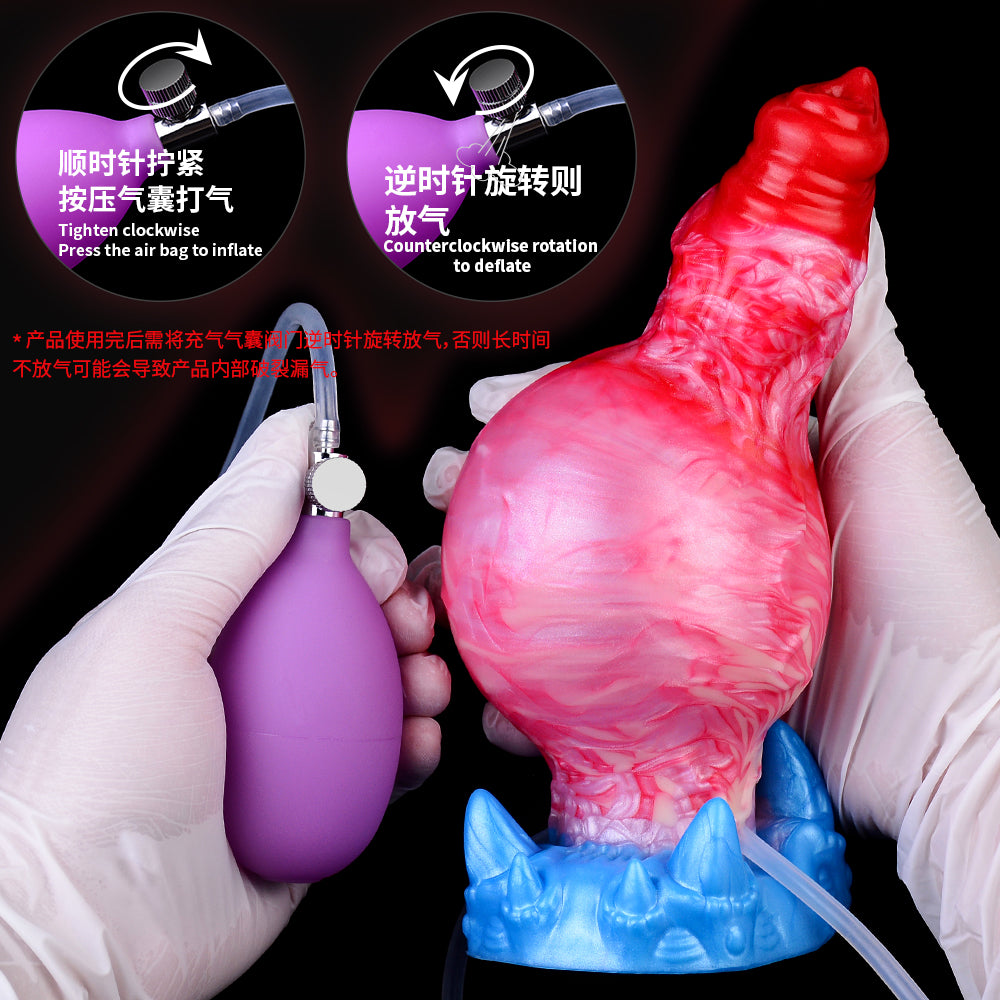 Aufblasbarer Monsterdildo, Analsexspielzeug für Frauen – Fantasy Dragondildo Crawl, Klitorisstimulator, Masturbator