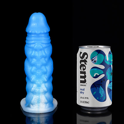 Leuchtender Monsterdildo Penishüllen-Extender - Hochwertiger Penisring aus Silikon zur Penisvergrößerung für Männer